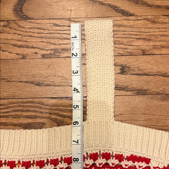 Guest in Residence Knitters Red and Cream Knit Tank Top - Picture 7 of 7